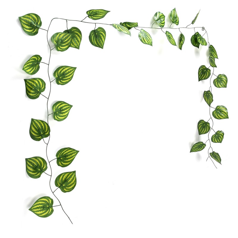 Simulation Watermelon Leaf Rattan Green Leaf Plant Ceiling Decoration Vine
