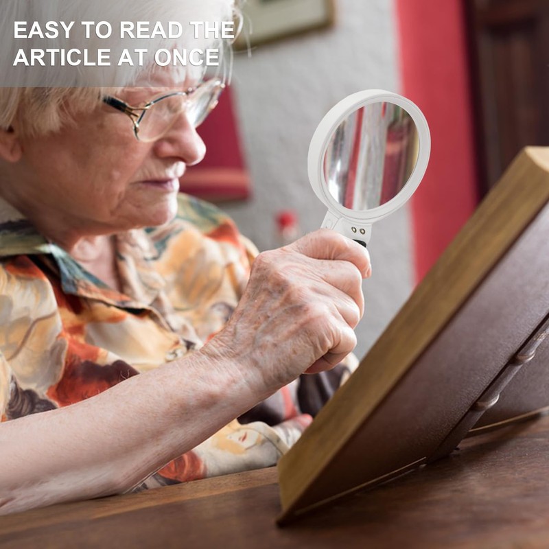 Rongon Magnifying Glass with Light Illuminated Lighted Magnifier for Macular
