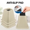 ANNKUT 6 Inch Heavy Duty Bed Risers, Furniture Risers for
