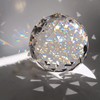 4.72inch/120mm Clear Glass Crystal Ball Prism, Sphere Faceted Gazing Ball