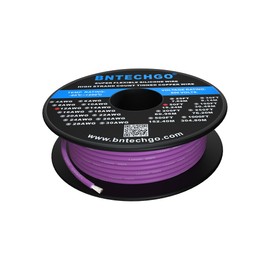 BNTECHGO 12 Gauge Silicone Wire Spool 50 ft Purple Flexible 12 AWG Stranded Tinned Copper Wire