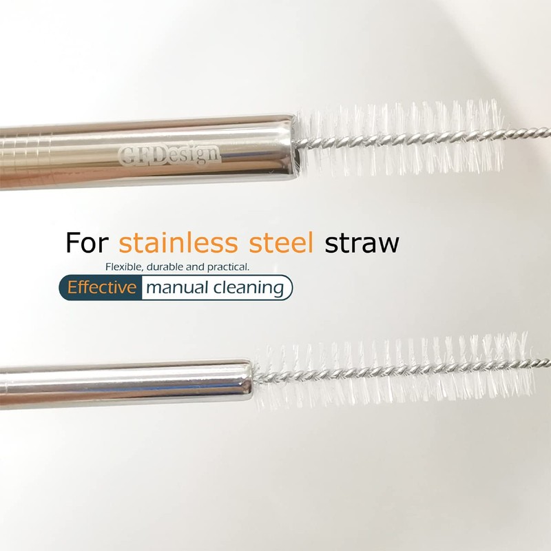 GFDesign Drinking Straw Cleaning Brushes Set 10" Extra Long 10mm