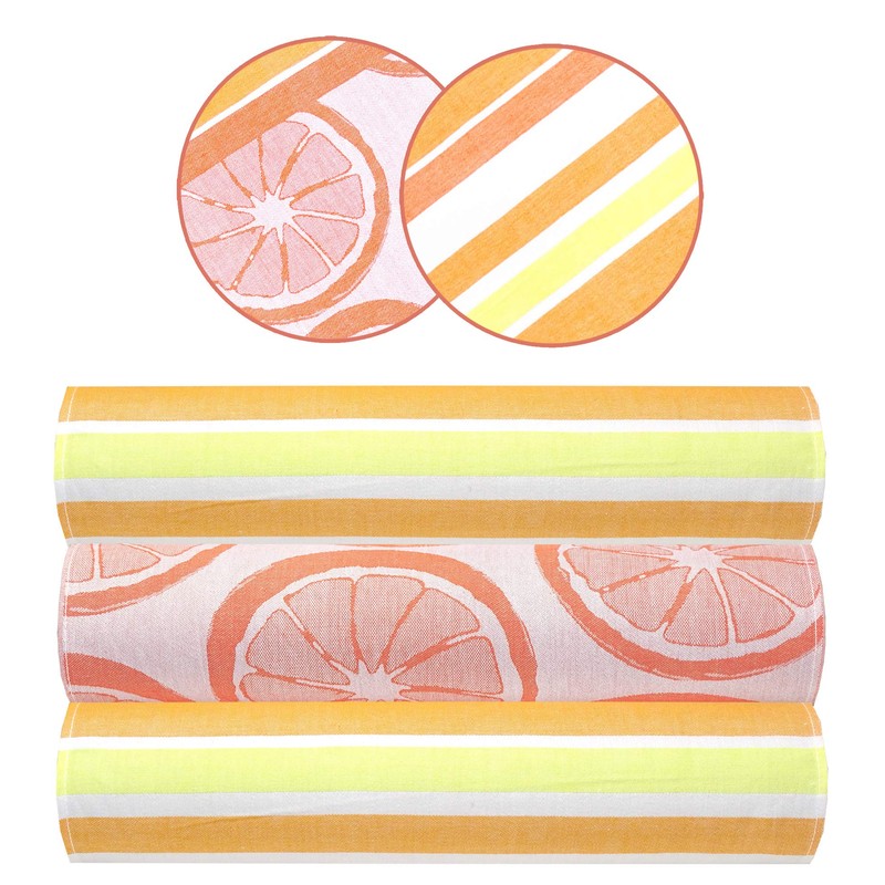 Lashuma Set of 3 Tea Towels Striped 50 x 70