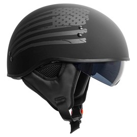 Torc T-59 Half Flag Helmet (Matte Black - XX-Large)
