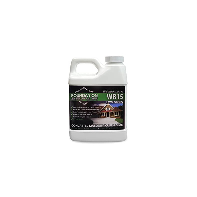 WB15 Water Based Low Gloss Acrylic Concrete and Paver Sealer