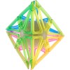 Frame Pyraminx - 4 Color Transparent Glow-in-The-Dark