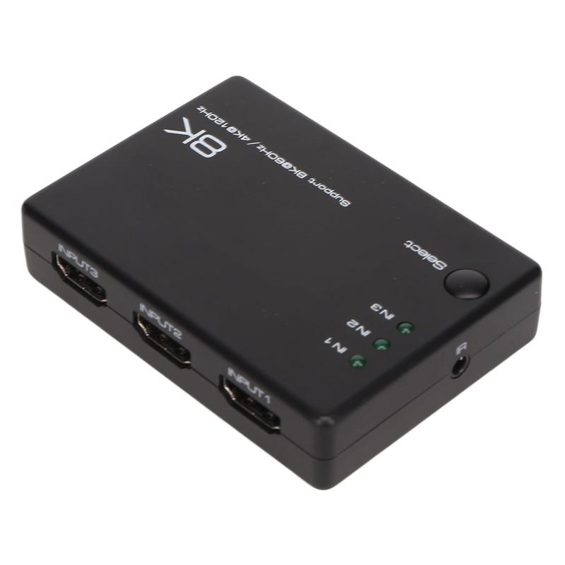 8K HD Switcher 3 In 1 Out 40Gbps Fast Stable