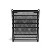TRU RED 5-Pocket Mesh Letter Wall File, Black (TR57582-CC)