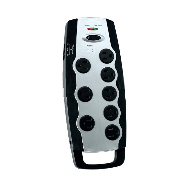 Coleman Cable 04652 8-Outlet Home/Office Surge Protector with FlatPlug and