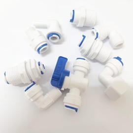 YZMSZ 5/16" O.D. Tube Fitting Blue Locking Clip Clamps for RO Reverse Osmosis Water Filtration Systems or Other Quick Connect Fitting Replacement Parts Accessory,pack of 100.