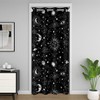 Galaxy Planet Door Curtain for Doorway Privacy, Sun and Moon