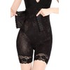 RIRIOA Women's Pelvic Girdle, Corset, Corrective Shorts, High Waist, black