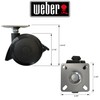 Weber # 69828 Locking Caster for Spirit 200/300 Series Grills