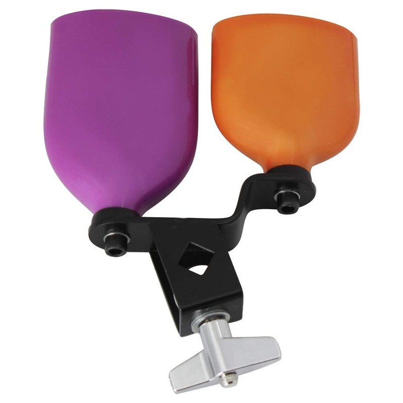 Mowind Bicolor Cowbell for Drum Set High and Low Tones