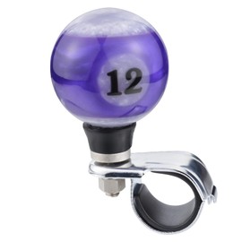 Arenbel 12 Billiard Steering Wheel Booster Knob Car Turning Spinner Assist Grip Handle Fit Most Vehicles Trucks Boats, Purple