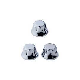Guyker 3Pcs Top Hat Guitar Potentiometer Control Knobs - Zinc Alloy Bell Cap Speed Tone Volume Knob Replacement Parts for Electric Guitar or Precision Bass - CKB013X, Chrome