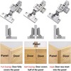 Luokim 20 Pack Half Overlay Soft Close Cabinet Hinges, Frameless