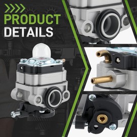 CARBBIA 75306258A Carburetor 308649003 Air Filter Cover 560873001 Air Filter for Ryobi RY252CS RY253SS RY251PH RY254BC Carb 2 Cycle 25cc Carb