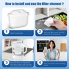 Water Filter Cartridges for Drinking Water Jug: Pack of 6