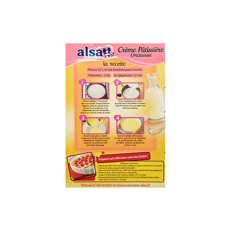 Alsa Creme Patissiere Mix - French Pastry Cream Mix -