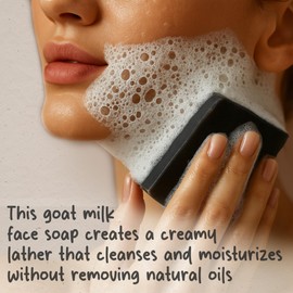 HushHush Farm - Organic Goat Milk Soap Bar for Face & Body | Handmade with Goat Milk for Sensitive Skin, Coconut oil & Essential Oils | Vitamin-Rich Skincare - Oatmeal & Tea Tree 3 Pack