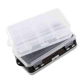 Operitacx 2pcs Boxes Beaded Storage Box Stationery Case Earring Storage Organizer Closet Storage Bin Embroidery Floss Organizer Beads Storage Case Earrings Storage Case Portable Plastic