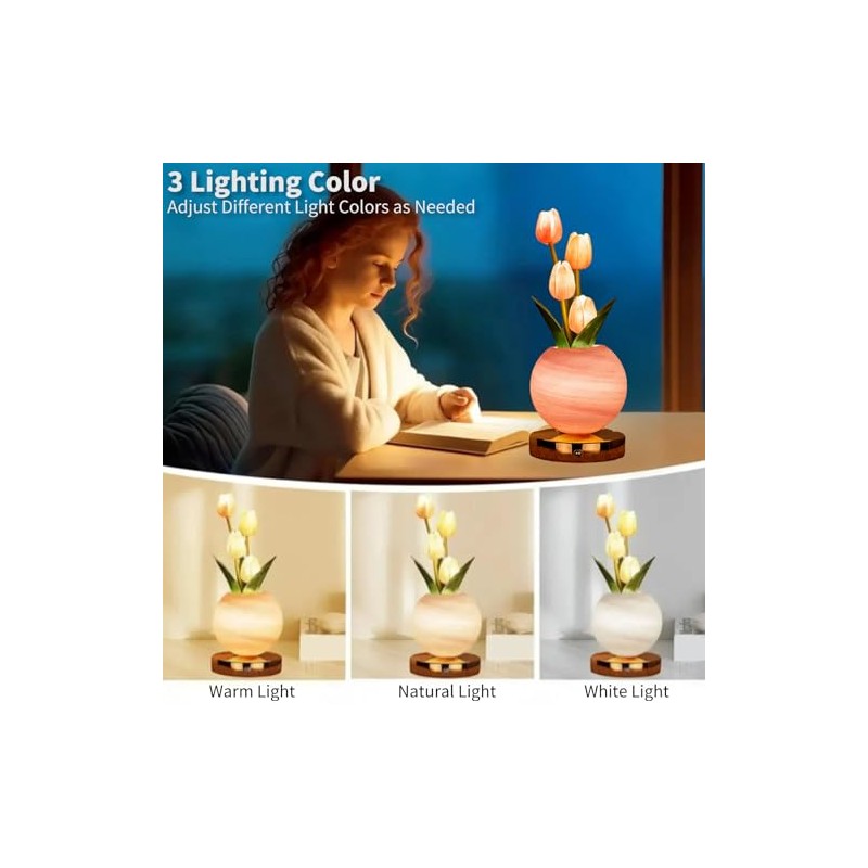 Amazon.com.mx : luz lamparanoche tulipanes