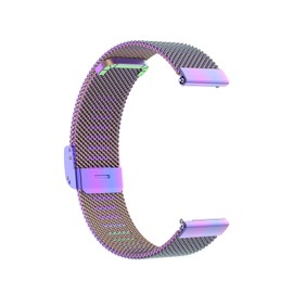 Metal Band Compatible with TOOBUR IDW16 Band, Stainless Steel Mesh Magnetic Replacement Bracelet Strap for TOOBUR 1.95" Smartwatch (Colorful)