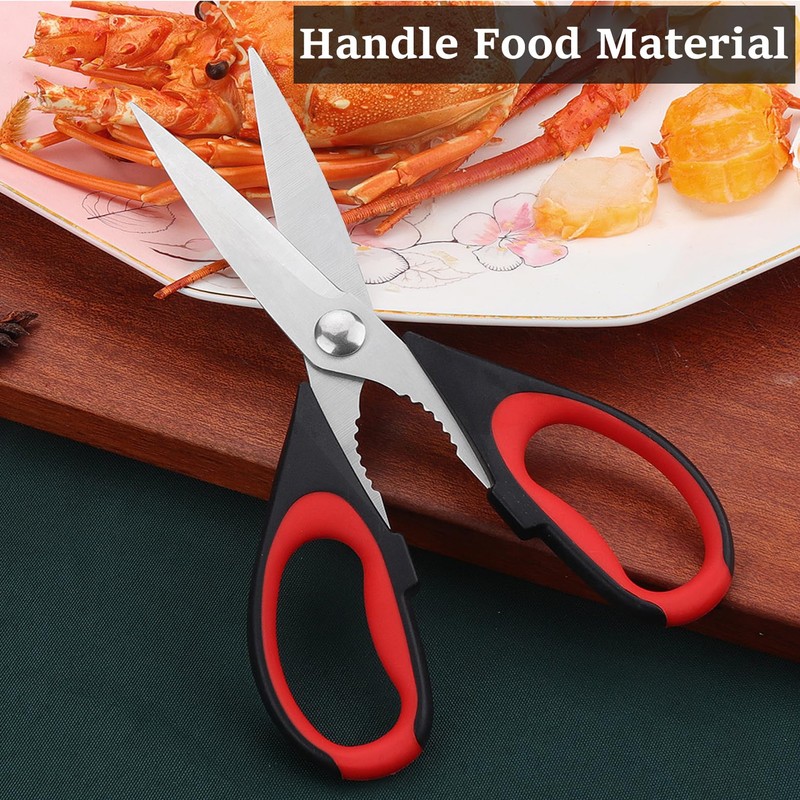2 Packs Kitchen Shears, Kitchen Scissors, Heavy Duty Meat Scissors,