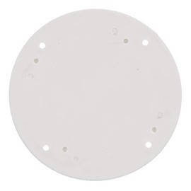 Seachoice Mounted Boat Plate Cover, Arctic White Finish, Up to 4 in.