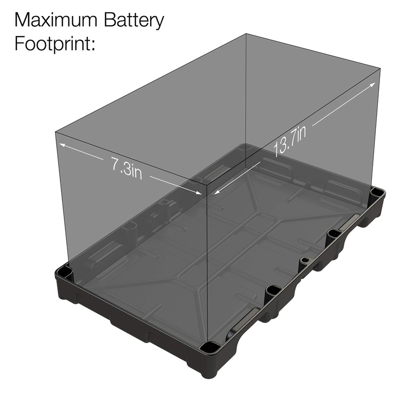 NOCO BT31S Group 31 Heavy-Duty Battery Tray for Marine, RV,