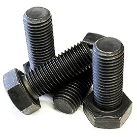 M20 x 50 Hex Head Bolts Black Grade 8.8 High Tensile Steel Hex Bolts DIN 933 (4 Pack)