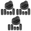 Spares2go Control Switch Knob for Hotpoint Oven Cooker/Hobs (Black, Pack