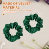 2 Pcs Velvet Scrunchies,Scrunchie for Women Soft Jersey Fabric Hair