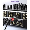 VCE RCA to 1/4" Audio Adapter, 6.35mm Mono Plug Male