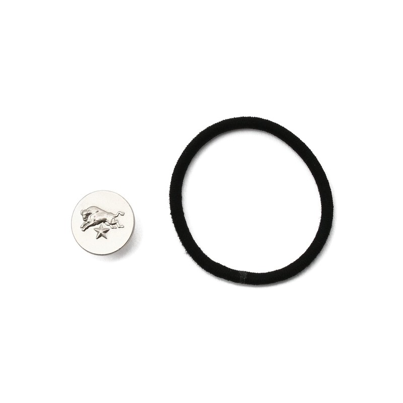 IL BISONTE Hair Rubber Women's Men's Unisex Silver