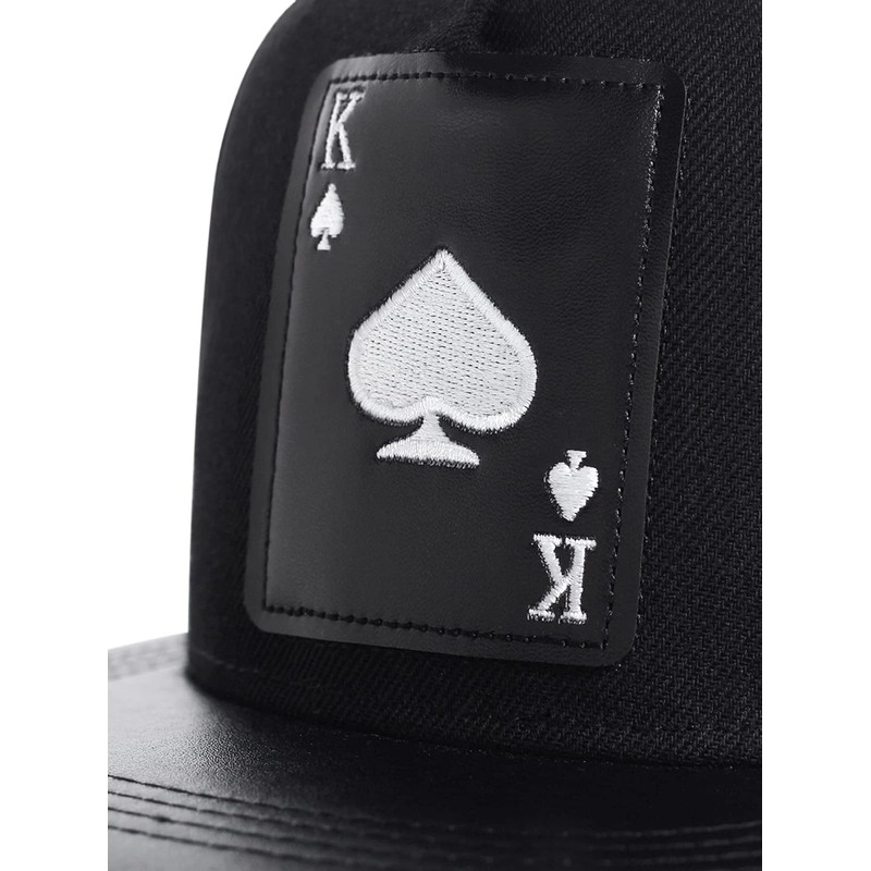 Sproutsy Men's Spade Snapback Casual Hat Flat Visor Straight Playing