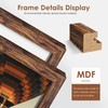 6x8 Picture Frame 5 Pack, Classic Brown Photo Frame for