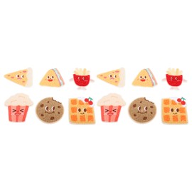 12pcs Food Iron On Patches for Clothing DIY Lovely Fashionable Sew On Embroidered Applique