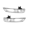 Pair of Rearview Wing Mirror Indicator Lens Turn Signal Light