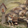 FADEDA Marterl/Height: 17 cm/Hand-painted/Detailed Nativity Scene Figures - Christmas Table