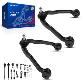 KAX Front Upper Control Arms w/Ball Joints+Sway Bars+Tie RodsReplacement for 2000-2006 Yukon SLT;SLE;Denali;SL RWD;4WD;AWD 5.3L;6.0L;4.8L Suspension Kit