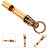 LABRIMP Portable Copper Whistle Keychain Loud Camping Whistle for Hiking