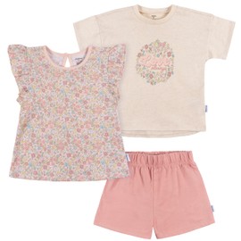 Gerber Toddler Girls' Shirt and Shorts Set, Pink Floral, 5T