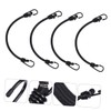 COHEALI 4pcs Elastic Straps with Hooks for Trucks Bikes and