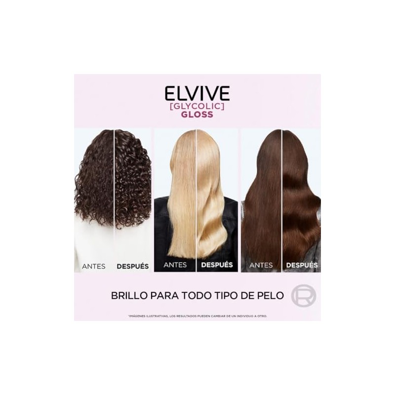L'Oréal Paris Elvive Champú Glycolic Gloss, con Ácido Glicólico, 370
