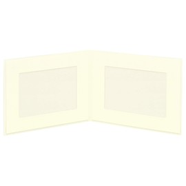 HAKUBA M710-6Y-1 Regular Mount No. 710, 6 Cut Sizes, 1 Side (Horizontal), White