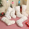 NEXAVENT 6 Pack Christmas Stockings Large 20.5’’White Xmas Stocking with