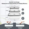 Woaiwo-q 12 Pack Multi-Size Glass Food Storage Containers with Glass