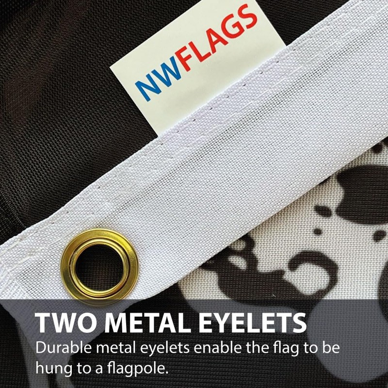 NWFlags Outdoor Heavy Small Skull & Crossbones Flag 1.5ft x